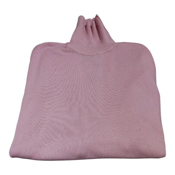 MEN'S BAGAZIO LONG  SLEEVE  PINK COTTON  ACRYLIC TURTLENECK SWEATER.  VT042 - Picture 4 of 7